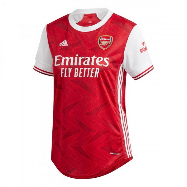 Camiseta Arsenal Replica Primera Ropa Mujer 2020/21 Rojo